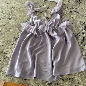 Victoria's Secret Lilac Ruffle Camisole